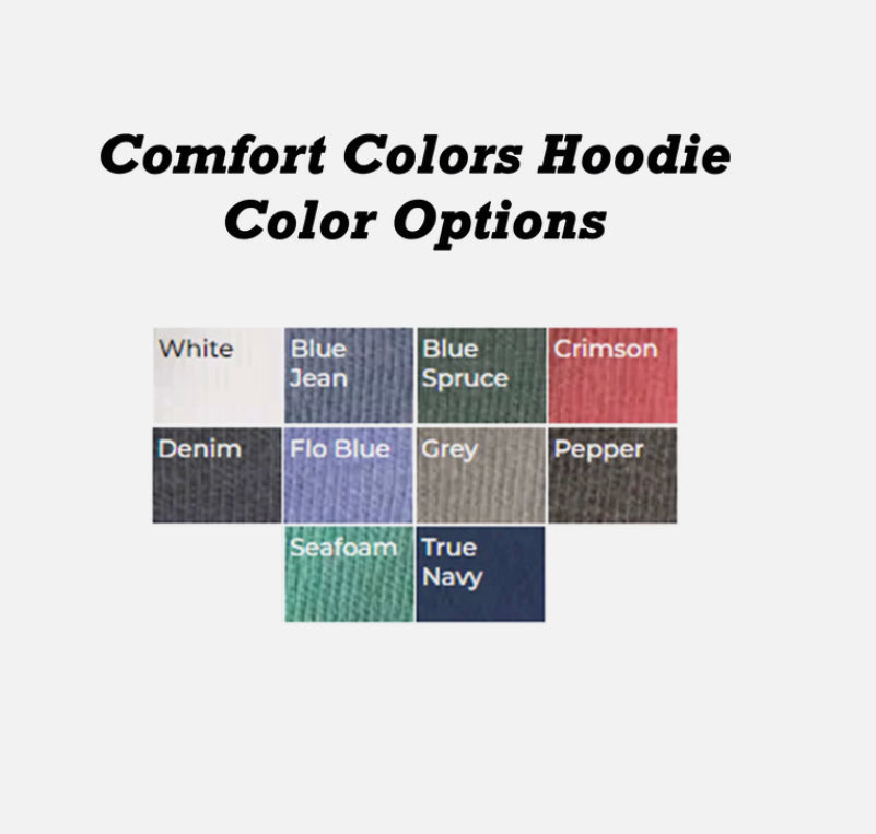 SRA hoodie comfort colors