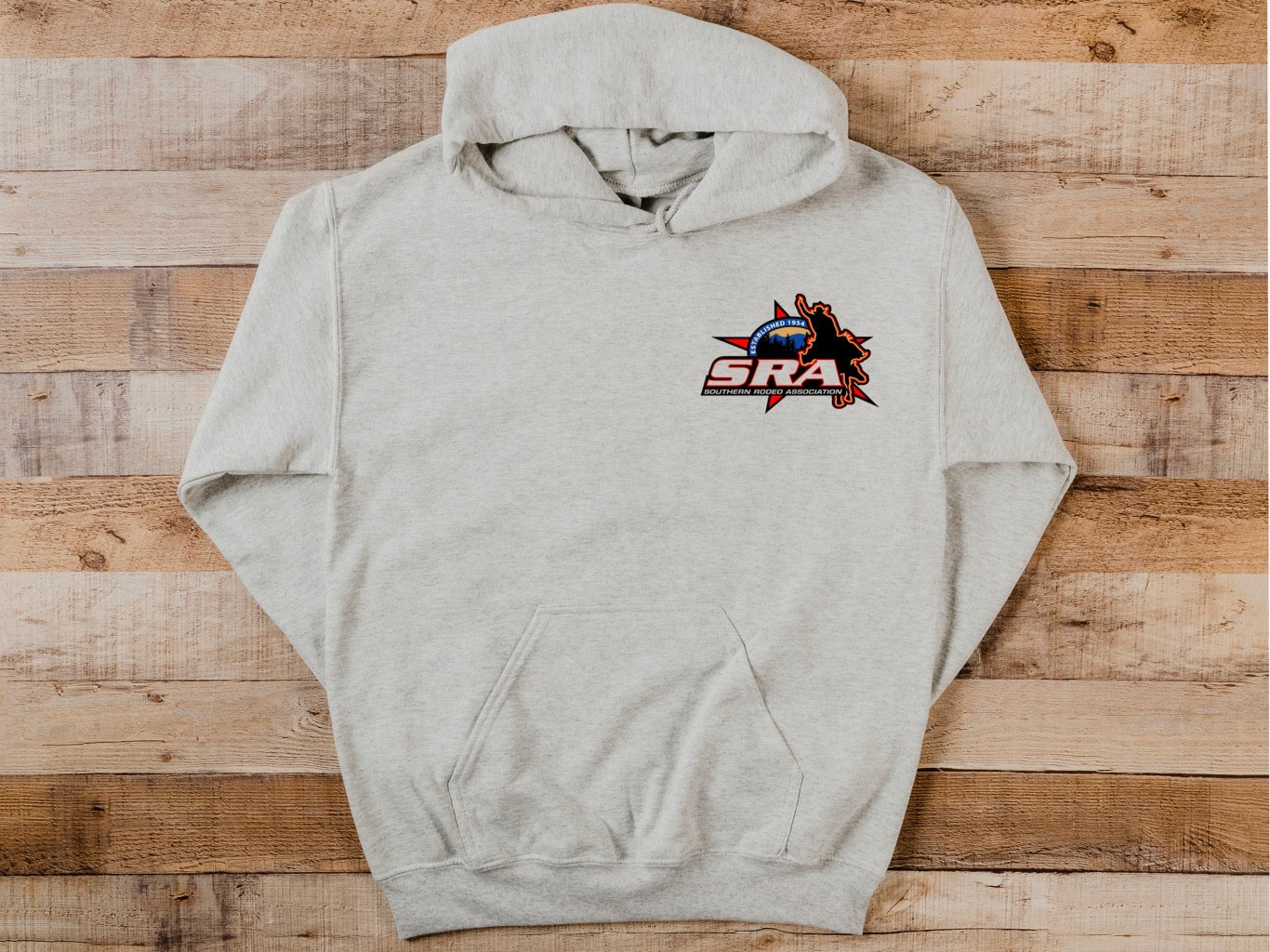 SRA hoodie (pocket size & back)