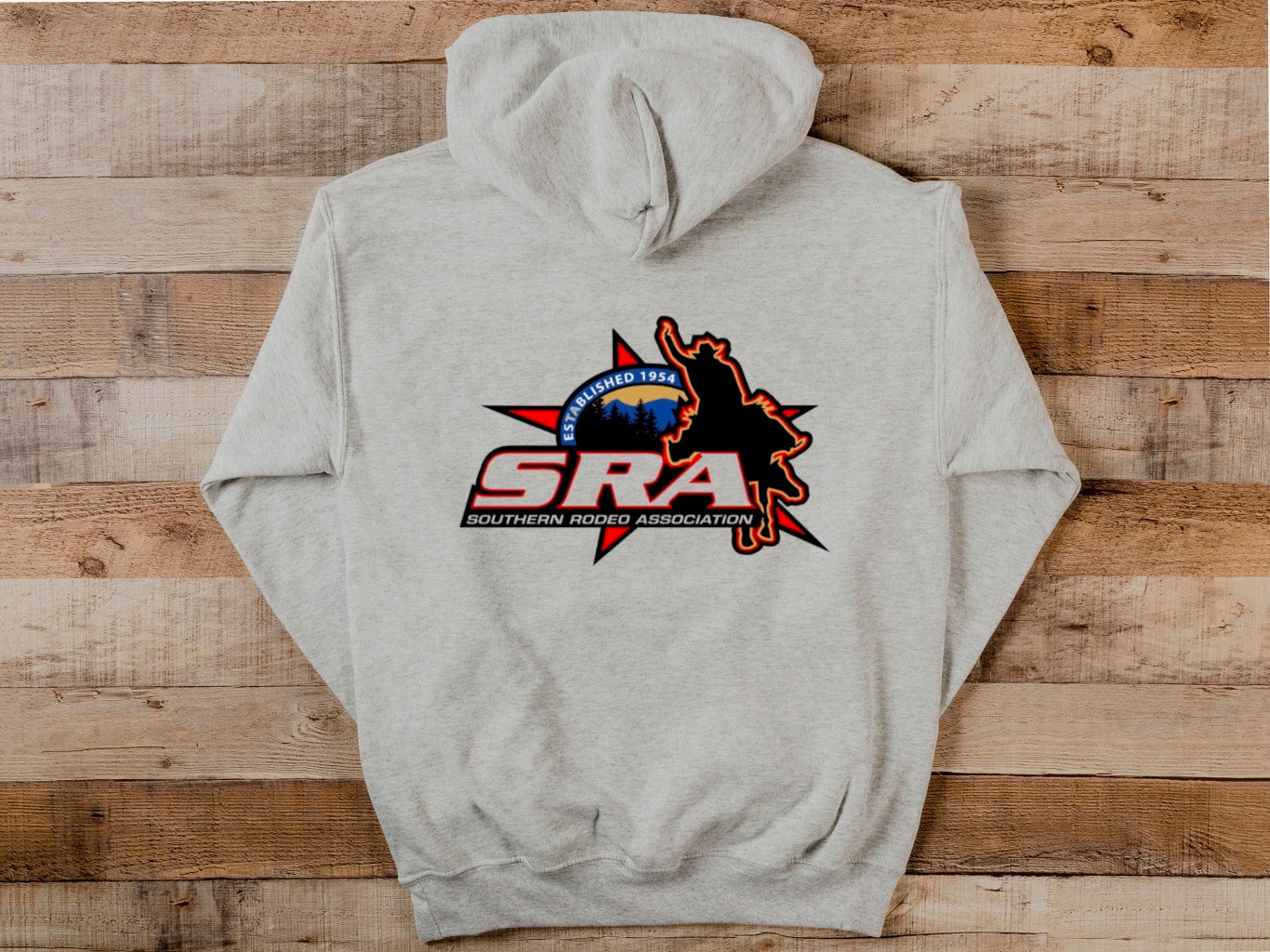 SRA hoodie (pocket size & back)